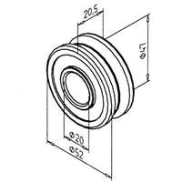 Cam Follower Ball Bearing For LR 16 Linear System